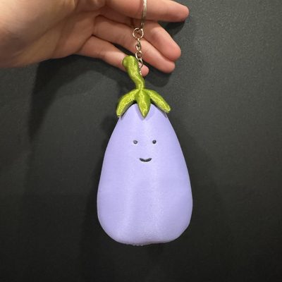 毛绒茄子挂饰
